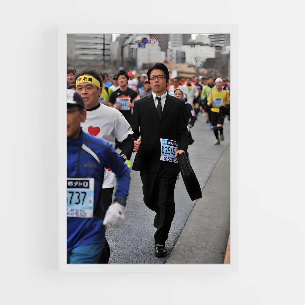 Poster Le Marathon des Costumes – affiche Athlétisme (vue 3)